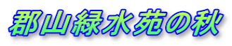 郡山緑水苑の秋