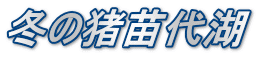 冬の猪苗代湖