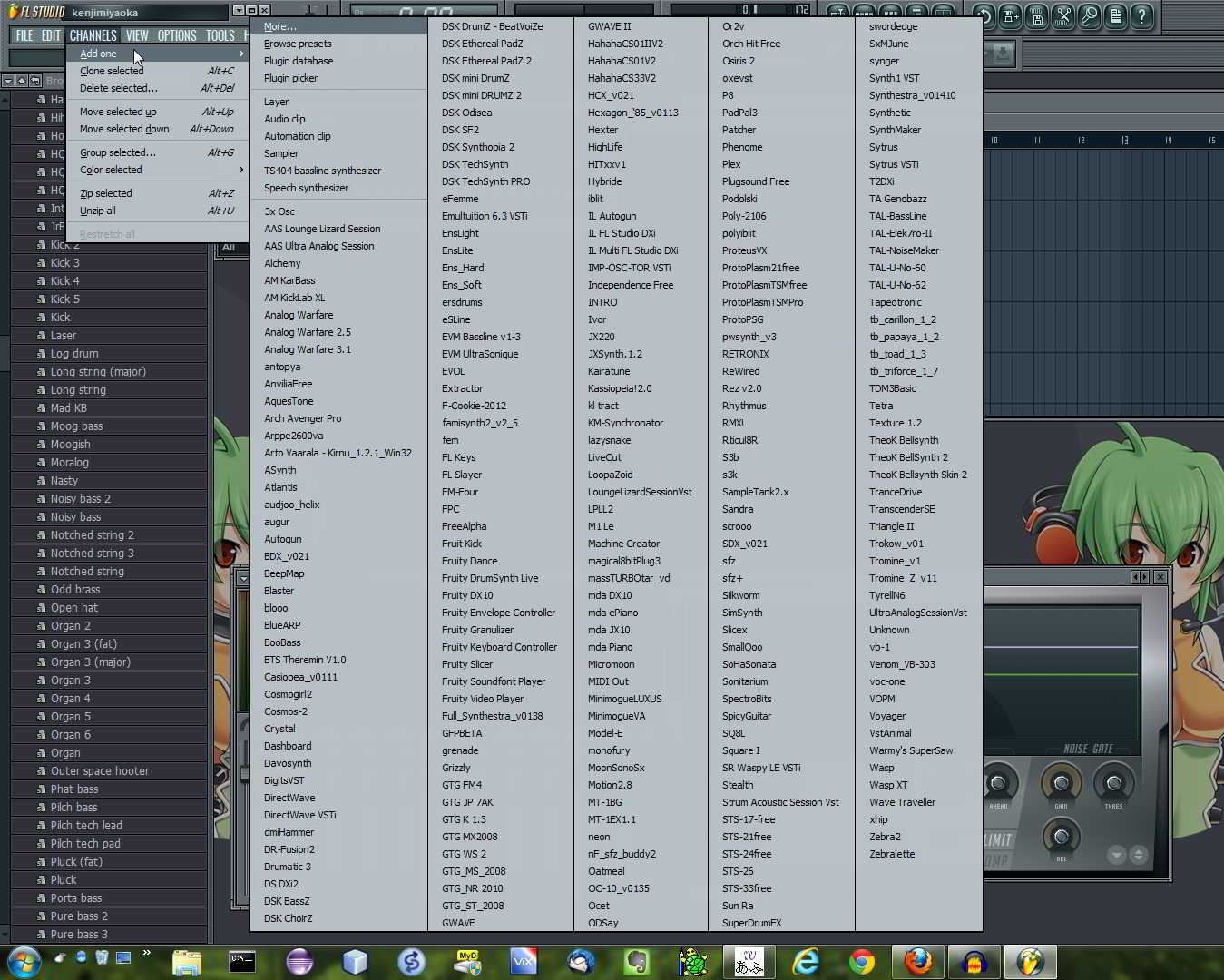 FL Studio menu