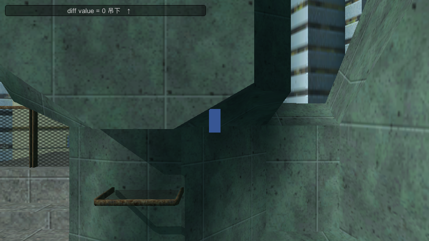 壁つかまりや天井つかまりができる横スクロールアクションゲームのテストのScreenShot